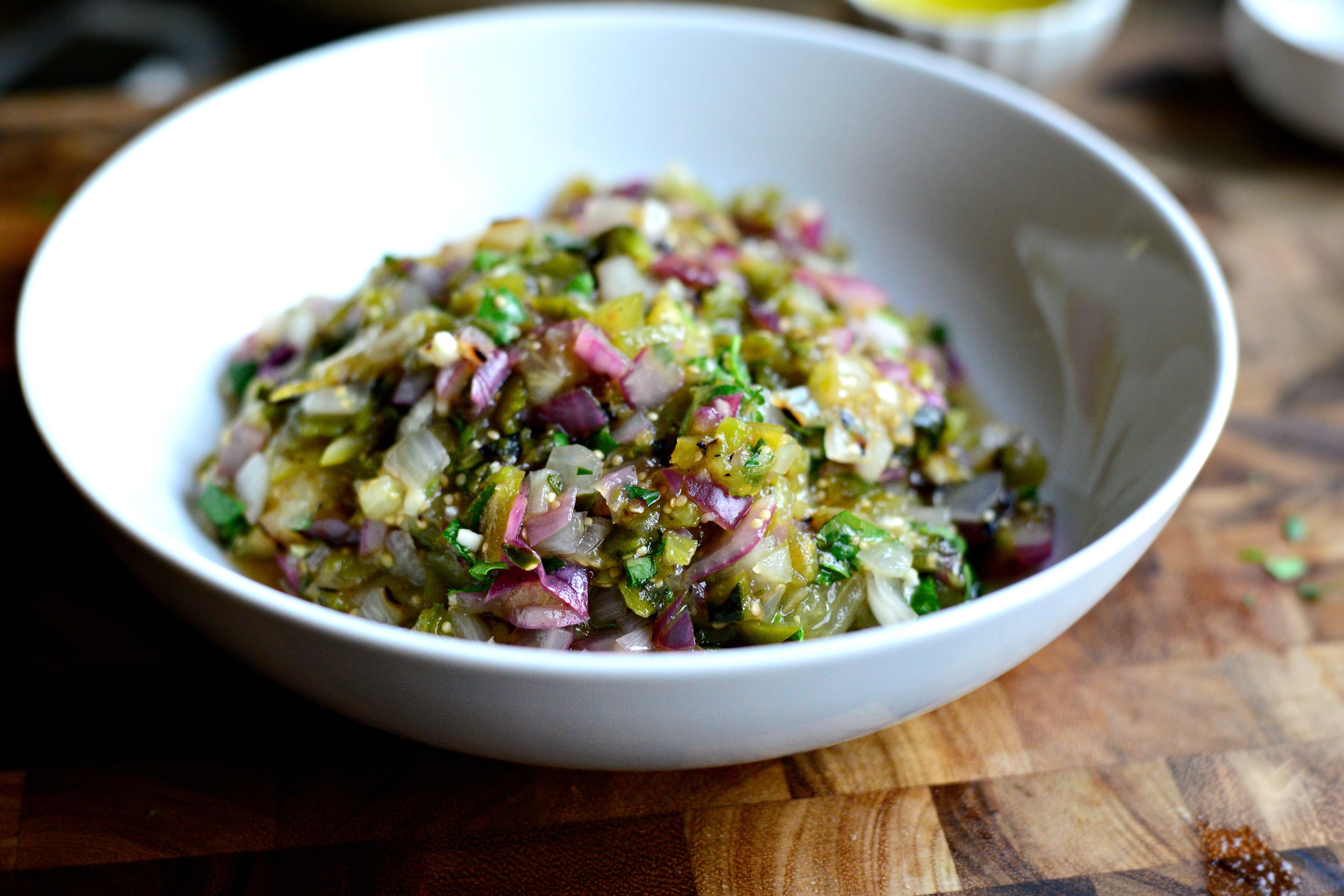 Simply Scratch Hand-Chopped Grilled Tomatillo Salsa - Simply Scratch