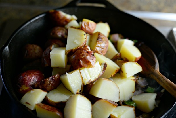 Ham + Cheddar Potato Breakfast Skillet l SimplyScratch.com (13)