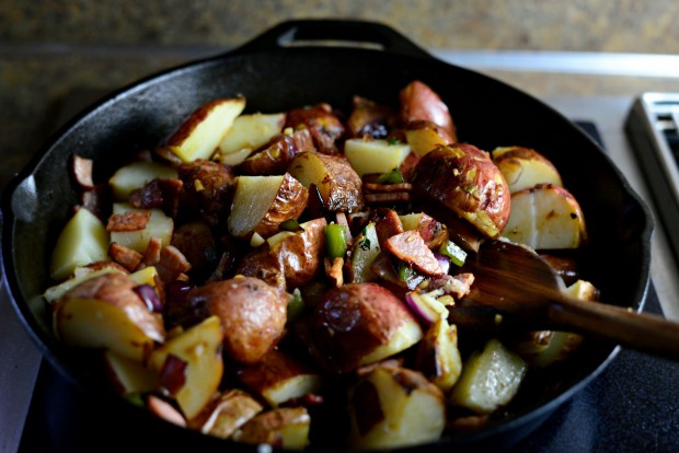 Ham + Cheddar Potato Breakfast Skillet l SimplyScratch.com (15)