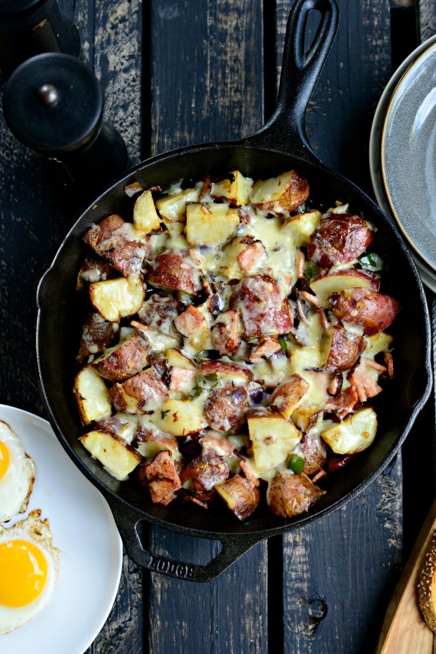 Ham + Cheddar Potato Breakfast Skillet l SimplyScratch.com (21)