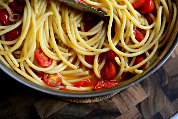 Perciatelli + a 10-minute Fresh Cherry Tomato Sauce (23)