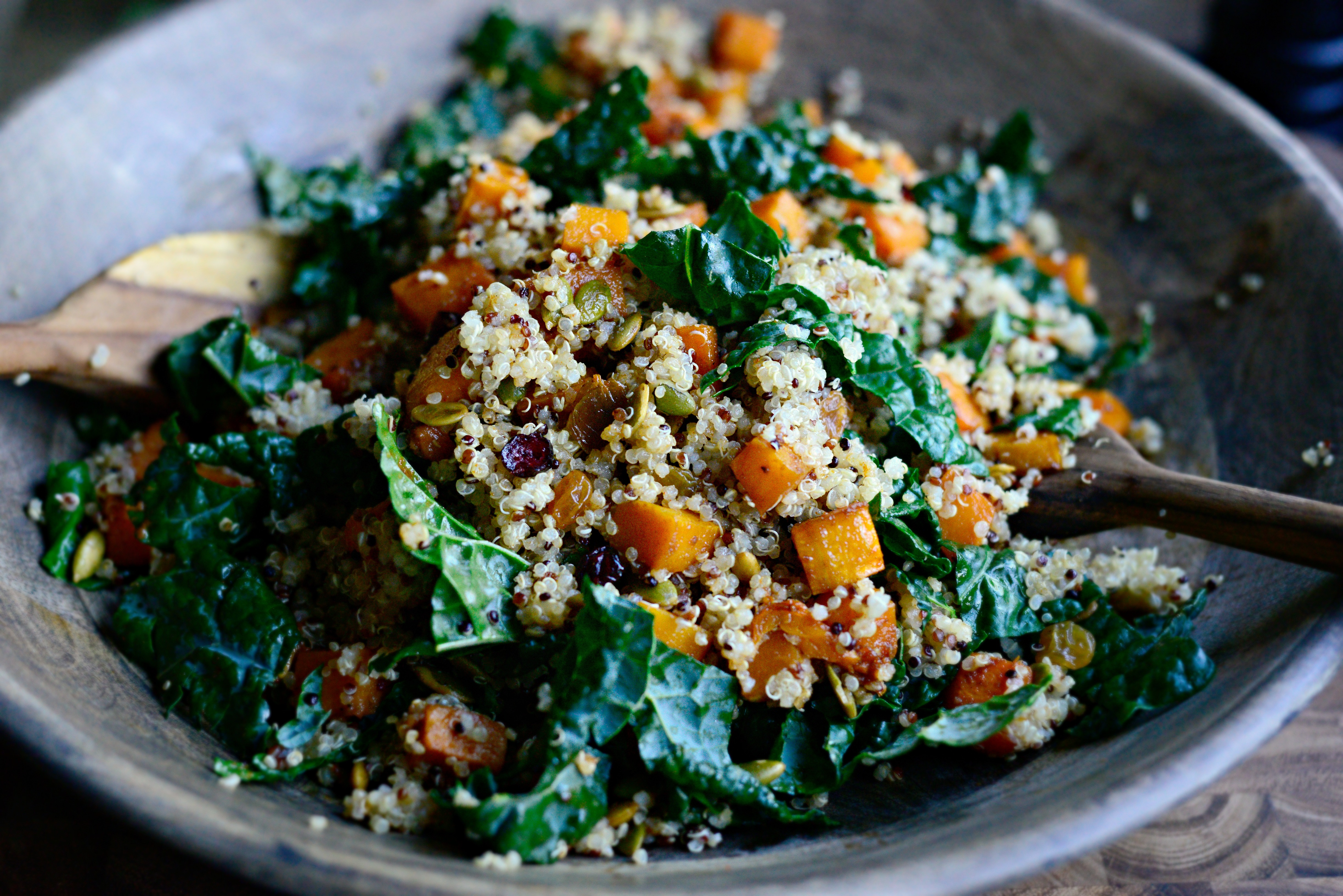 Butternut Kale Quinoa Salad Simply Scratch