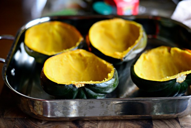 Twice Baked Spinach + Parmesan Acorn Squash l SimplyScratch.com (16)