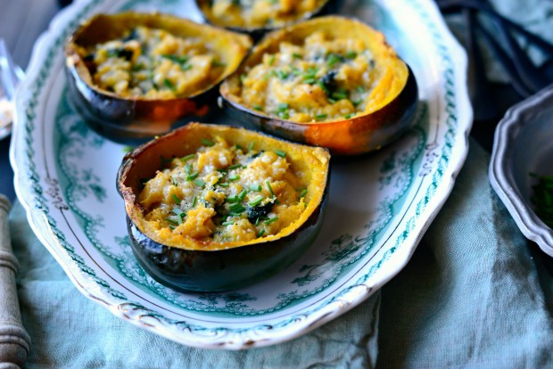 Twice Baked Spinach + Parmesan Acorn Squash l SimplyScratch.com (26)