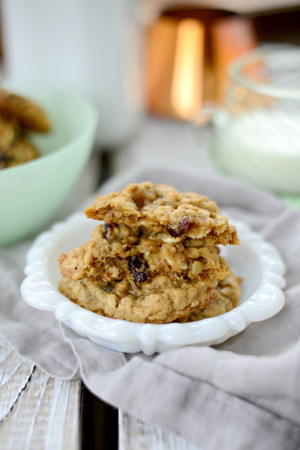Cranberry White Chocolate & Pecan Oatmeal Cookies l SimplyScratch.com (28)