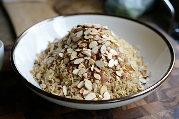 Garlicky Toasted Almond Basmati Rice l SimplyScratch.com (13)