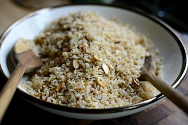 Garlicky Toasted Almond Basmati Rice l SimplyScratch.com (15)