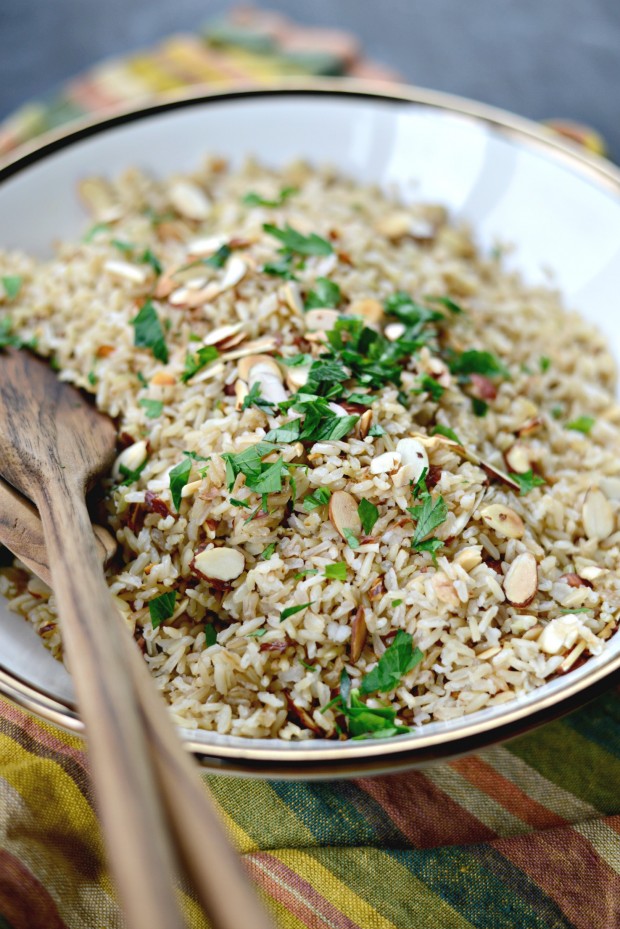 Garlicky Toasted Almond Basmati Rice l SimplyScratch.com (17)