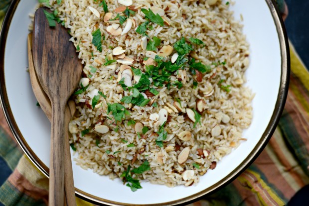 Garlicky Toasted Almond Basmati Rice l SimplyScratch.com (18)