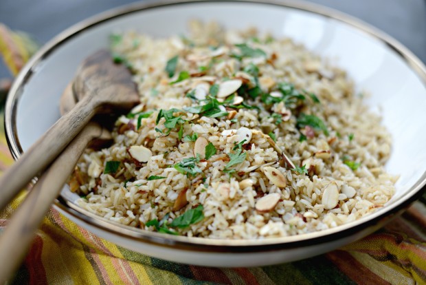 Garlicky Toasted Almond Basmati Rice l SimplyScratch.com (19)