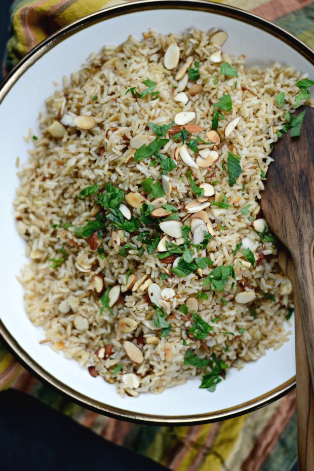 Garlicky Toasted Almond Basmati Rice l SimplyScratch.com (21)