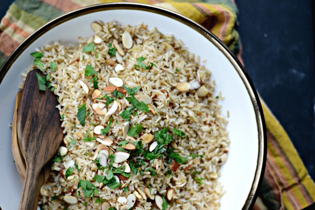 Garlicky Toasted Almond Basmati Rice l SimplyScratch.com (22)