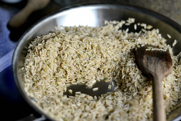 Garlicky Toasted Almond Basmati Rice l SimplyScratch.com (5)