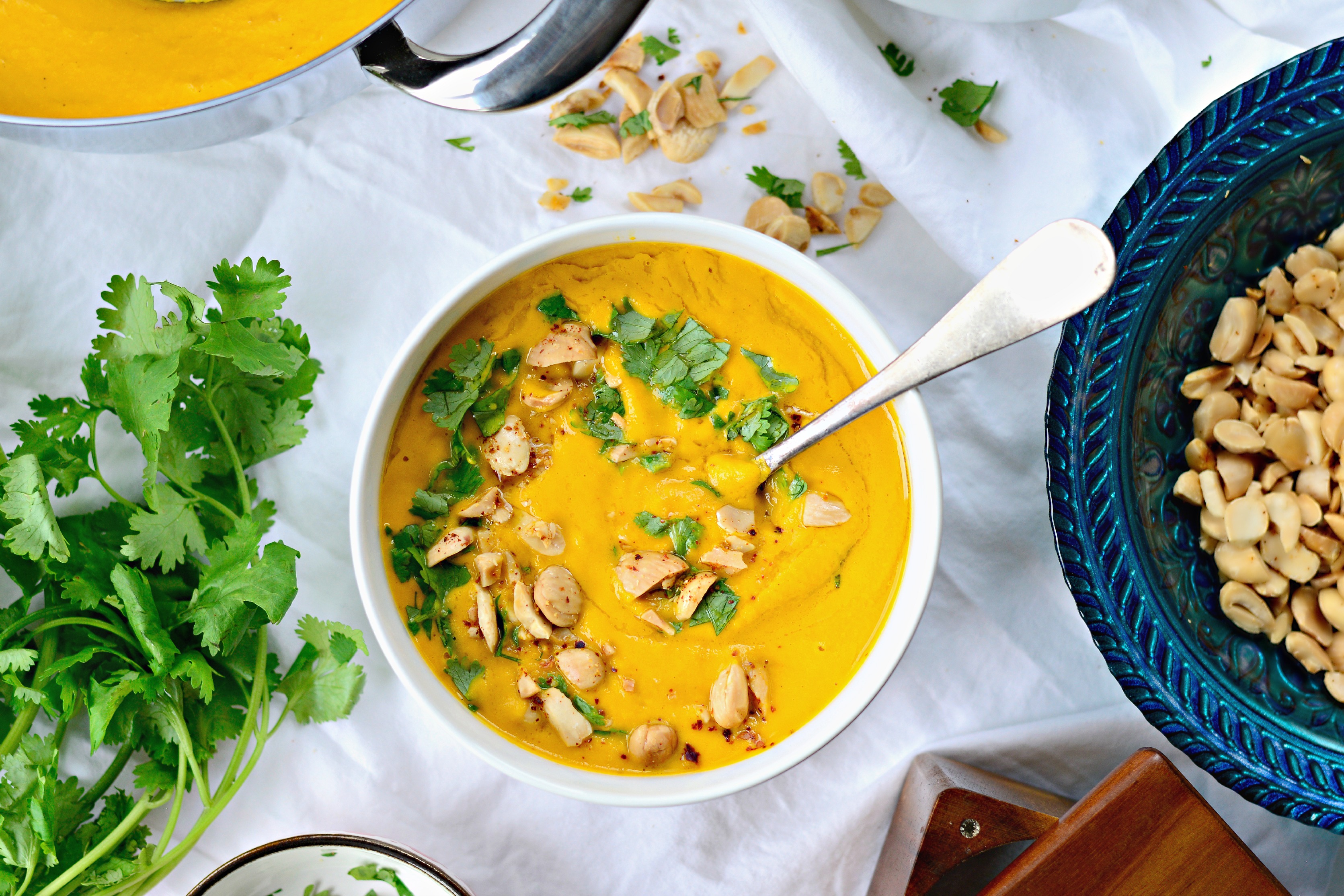 Roasted Carrot Soup - Roasted Carrot Coconut Soup