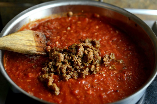 Sausage & Arugula Stuffed Shells + Chunky Tomato Sauce l SimplyScratch.com (17)