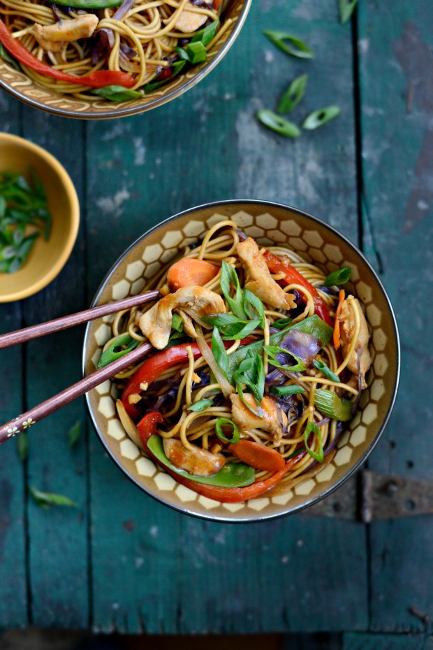 Chicken Rainbow Vegetable Stir-fry l SimplyScratch.com 