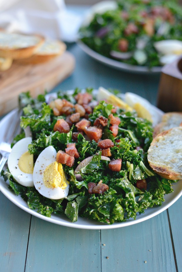 Winter Kale + Crispy Pancetta Salad with Bleu Cheese Toasts (24)