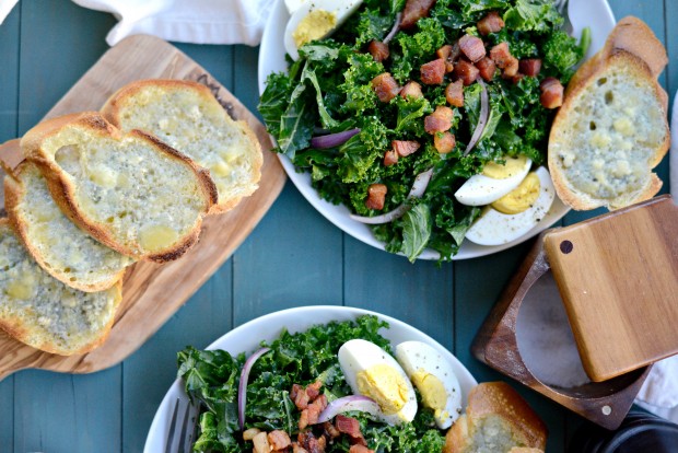 Winter Kale + Crispy Pancetta Salad with Bleu Cheese Toasts (26)