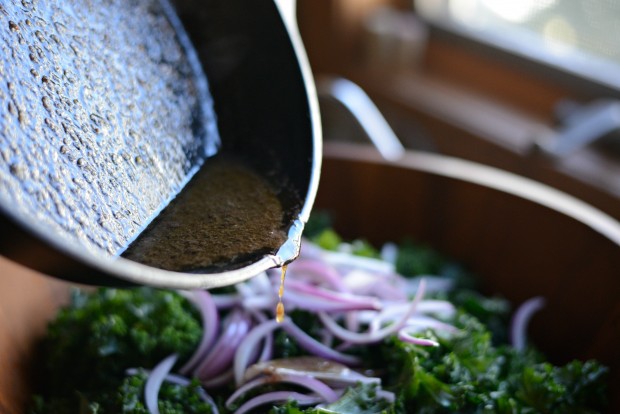 Winter Kale + Crispy Pancetta Salad with Bleu Cheese Toasts l SimplyScratch.com (19)