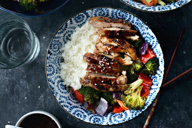 Teriyaki Chicken and Rice Bowl on the Philips Smokeless Indoor Grill -  Sweet Savant