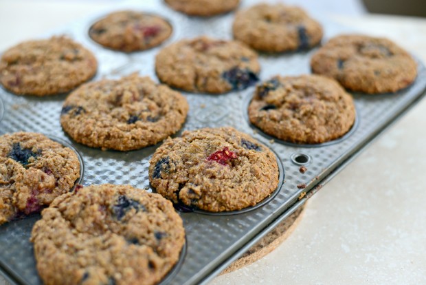 Triple-Berry Bran Muffins l SimplyScratch.com (15)