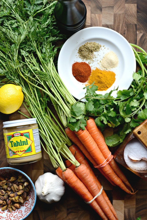 Turmeric Roasted Carrots + Lemon Tahini Dressing l SimplyScratch.com (1)