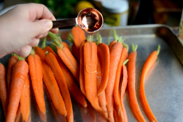 Turmeric Roasted Carrots + Lemon Tahini Dressing l SimplyScratch.com (5)