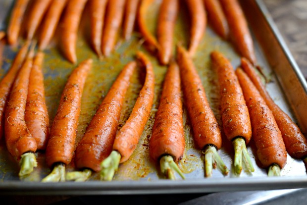 Turmeric Roasted Carrots + Lemon Tahini Dressing l SimplyScratch.com (8)