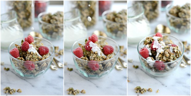 Coconut Chia Seed Granola l SimplyScratch.com 