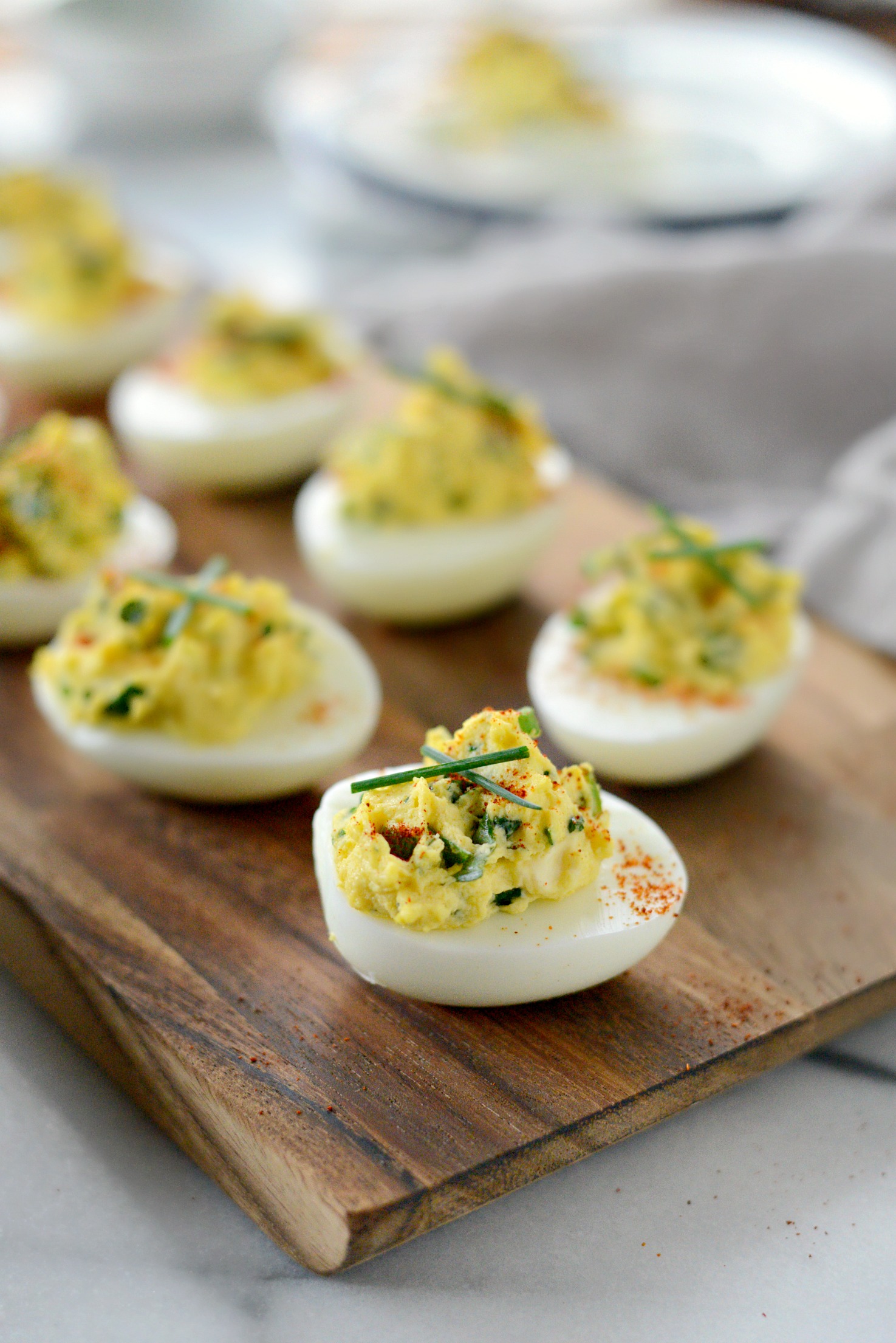Simply Scratch Herbed Goat Cheese Deviled Eggs Simply Scratch