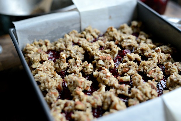 Cherry Jam + Almond Crumble Breakfast Bars l SimplyScratch.com (16)