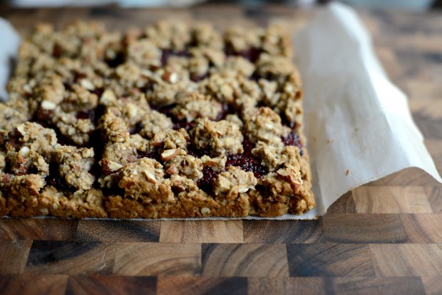 Cherry Jam + Almond Crumble Breakfast Bars l SimplyScratch.com (19)