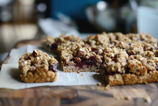 Cherry Jam + Almond Crumble Breakfast Bars l SimplyScratch.com (20)