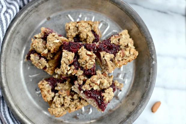 Cherry Jam + Almond Crumble Breakfast Bars l SimplyScratch.com (21)