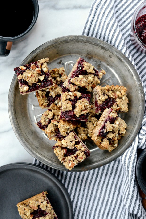 Cherry Jam + Almond Crumble Breakfast Bars l SimplyScratch.com (24)