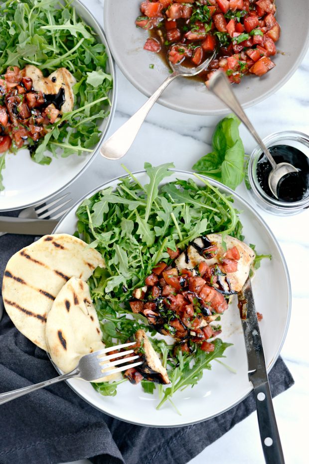 Simply Scratch Grilled Chicken Bruschetta - Simply Scratch