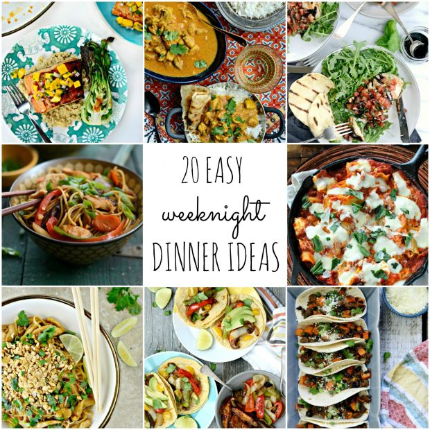 20 Easy Weeknight Dinner Ideas l SimplyScratch.com