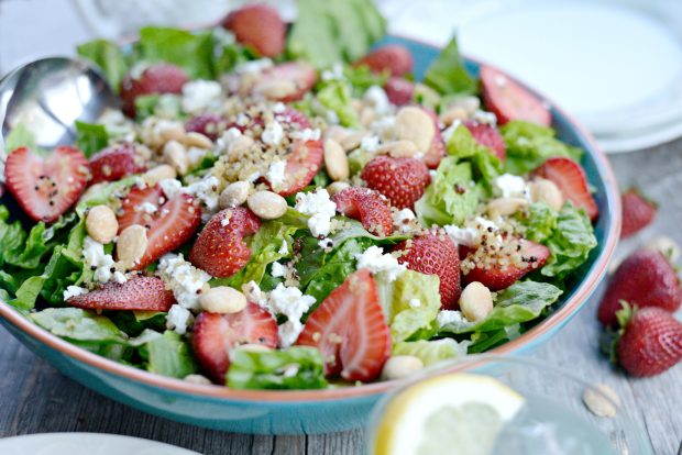 plated salad