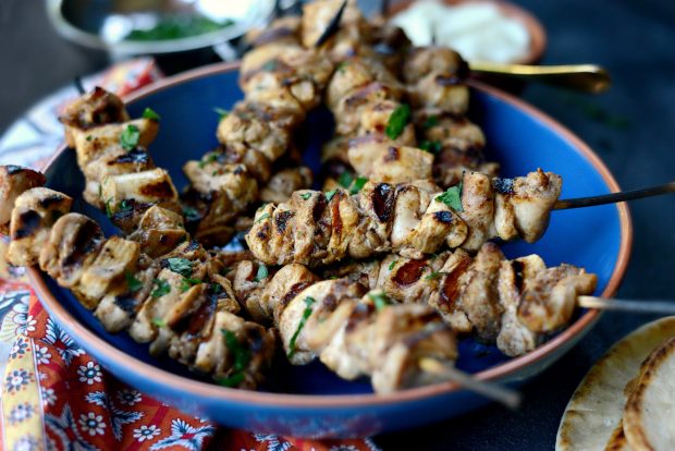 Shish Tawook (Lebanese Marinated Chicken Kebabs) l SimplyScratch.com