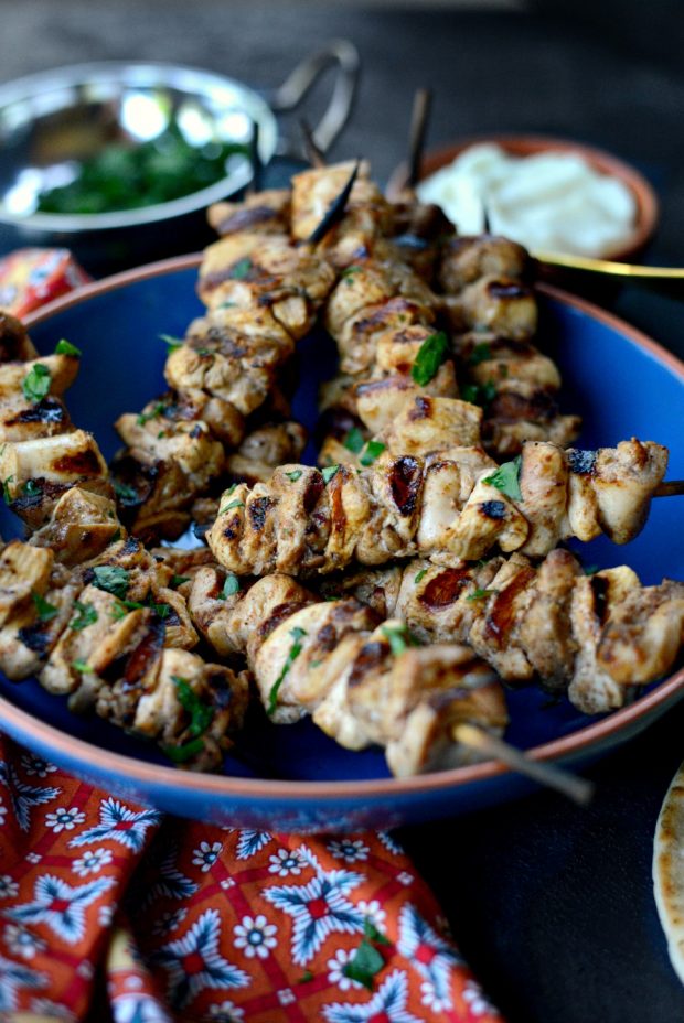 Shish Tawook (Lebanese Marinated Chicken Kebabs) l SimplyScratch.com