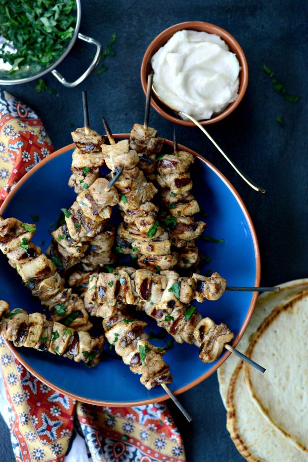 Shish Tawook (Lebanese Marinated Chicken Kebabs) l SimplyScratch.com