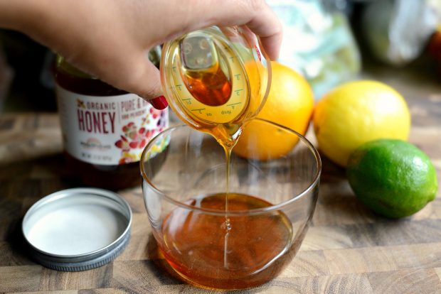 Rainbow Fruit Salad + Citrus Honey Syrup l SimplyScratch.com