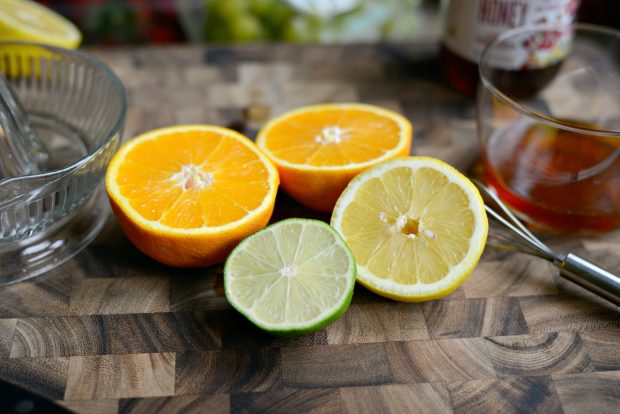 Rainbow Fruit Salad + Citrus Honey Syrup l SimplyScratch.com