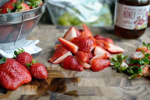 Rainbow Fruit Salad + Citrus Honey Syrup l SimplyScratch.com