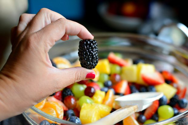 Rainbow Fruit Salad + Citrus Honey Syrup l SimplyScratch.com (25)