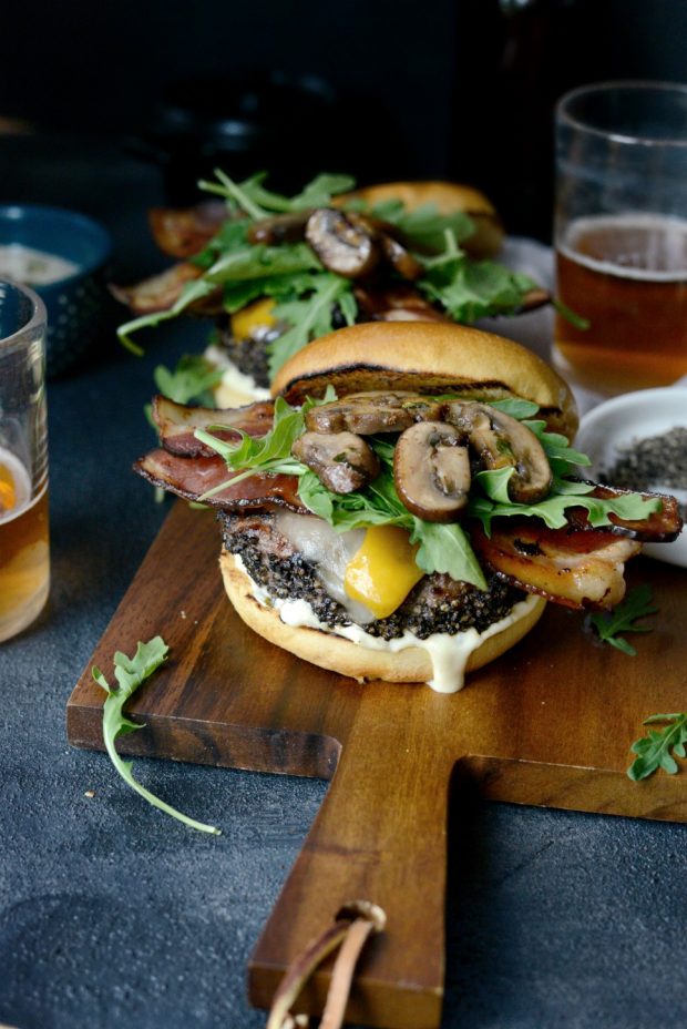 Cracked Peppercorn Crusted Burgers with Dill Pickle Aioli l SimplyScratch.com (5)