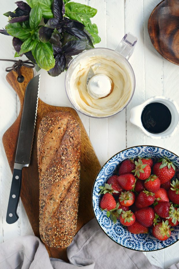 Strawberry Bruschetta with Honey Whipped Goat Cheese l SimplyScratch.com (2)