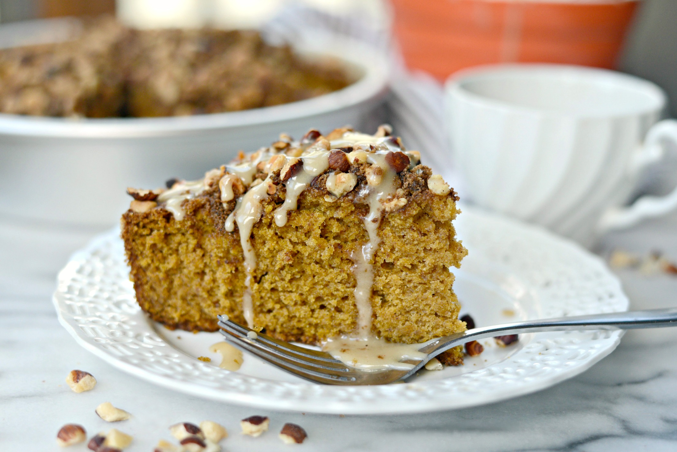 Simply Scratch Pumpkin Coffee Cake with Hazelnut Streusel Simply Scratch