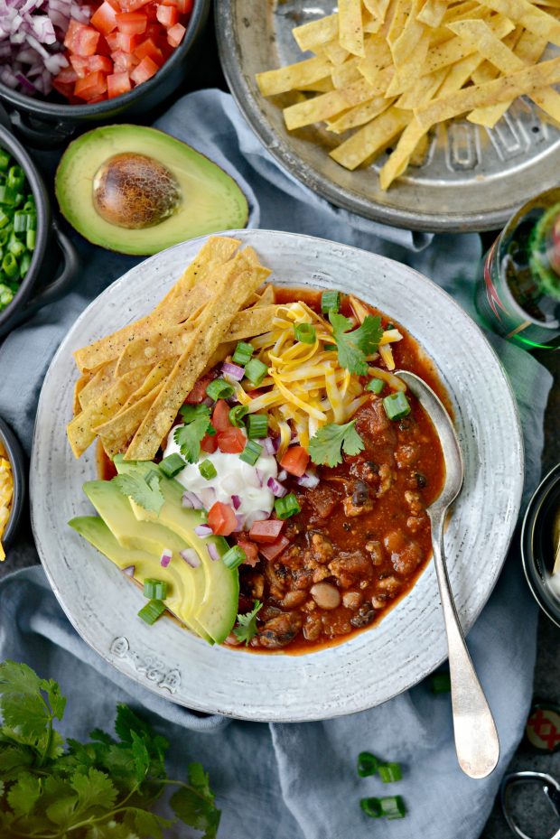 Turkey Taco Beer Chili l SimplyScratch.com