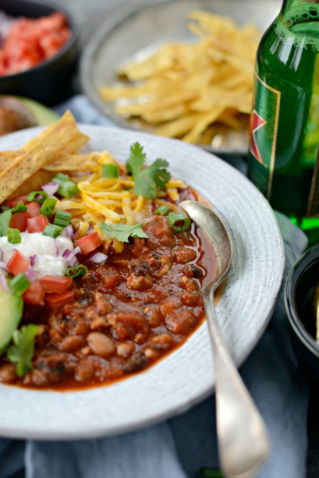 Turkey Taco Beer Chili l SimplyScratch.com